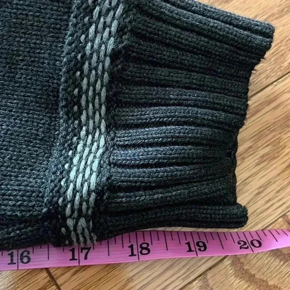 [M]Emanuel Ungaro Fleece Lined Cotton Knit Zip Up Heavy Sweater  Jacket - Picture 10 of 11